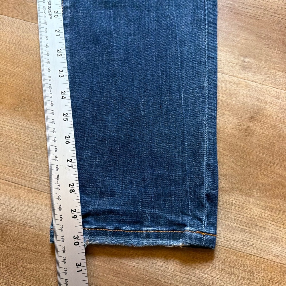 Dsquared2 Slim Jeans Mens 54 Blue Distressed Paint Splatter Made in Italy Denim - Picture 15 of 16